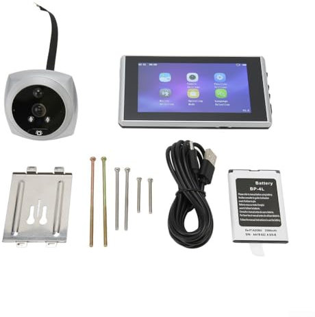 Spioncino digitale da 11,4 cm, alta definizione 1080p con rilevatore di movimento, videocitofono intelligente per la sicurezza di casa/ufficio