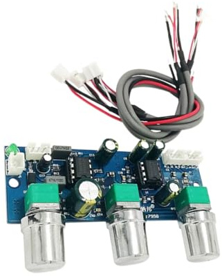 NE5532 2.1CH Vorverstärker-Modul mit passiver Tonregelung und Subwoofer-Filterschaltung Tiefpassfilter Subwoofer-Modul
