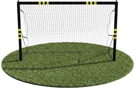 FRIEDO Pop-up Fußballtor Kinder inkl Tragetasche I 120x90cm-150x240cm I EN71 & CE-geprüft I Rostfrei & wetterfest I Fussball Tor mit stabilen Bodenhaken I 5 Sek aufgestellt I Popup Goal for Outdoor