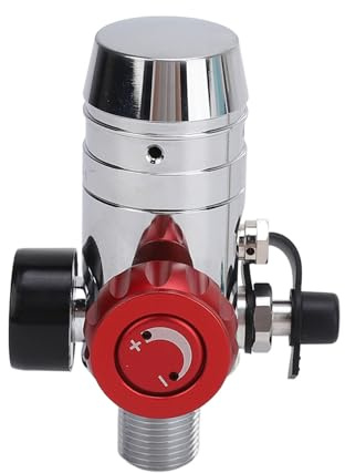 ZLXCAOB Regulador de válvula de Buceo, válvula Reductora de presión de Metal Resistente al Agua, respiración de Buceo para Seguridad de Buzo