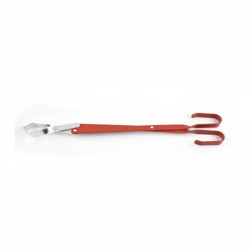 Ronyme Pince de Cuisine à Long Manche Outil de Cuisson Métal Pliable Manipulation des Braises Prise Confortable Aluminium Adaptée pour la Préparation des, Moyenne