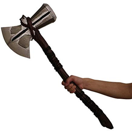 damdos Hacha de espuma de poliuretano de 28 pulgadas, Hacha de martillo de armas de Halloween, Coleccionista, Regalo de cumpleaños