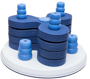 TRIXIE Hundespielzeug Intelligenz Dog Activity Strategiespiel „Flower Tower“ – Anspruchsvolles Intelligenzspielzeug für Hunde zur Beschäftigung, ø 30x13cm – 32000