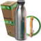 Blockhütte Stainless Steel Water Bottle Sports I 350ml Small Water Bottle Leakproof with Brush I Thermal Insulated 13h Hot, 25h Cold Drinks I Ideal BPA Free Metal Gym, Outdoor Waterbottle