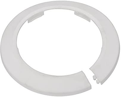 sourcing map Tubo Funda Decoración, 90mm PP Plástico Radiador Escudo Agua Tubo Drenaje Línea Funda Blanco 10uds