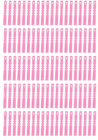 Plant Labels, 100 pcs Plastic Plant Tree Tags Labels Wrap Around Waterproof Hanging Greenhouse Garden Nursery Vegetable Flower Markers Colored(Pink)