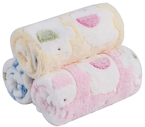 Pet Soft Dog Blankets Washable, Fluffy Cats Puppy Blankets Small, 3Pack Warm and Soft Pet Throw for Dogs and Cats(3S)