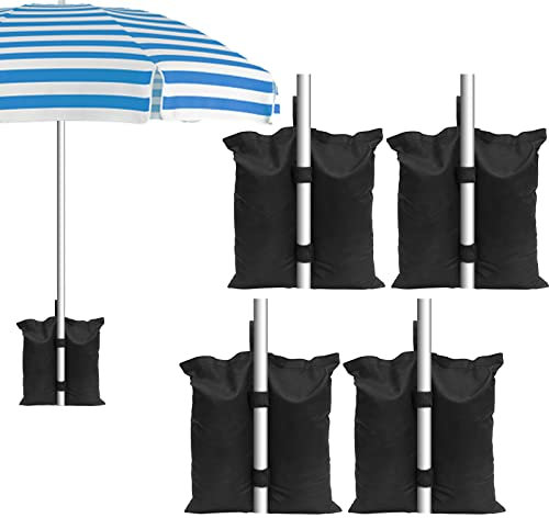 Poids pour Tonnelle Sac de Sable pour Parasol 4pcs, Pied de Tonnelle Sac Lestage pour Augmenter Le Poids de la Jambe des Tonnelles Pop-Up, Parasols, Trampolines Tissu Oxford 800d