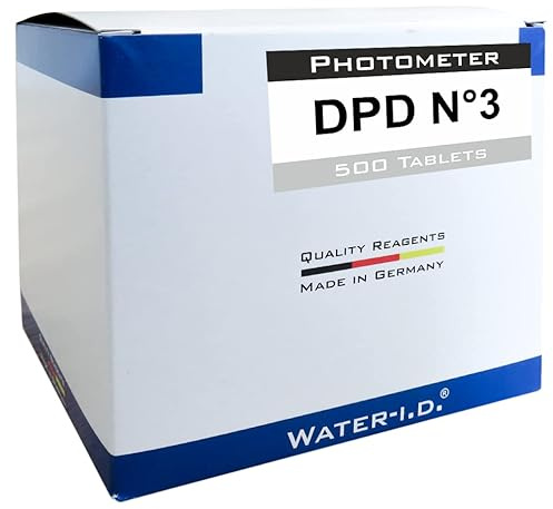 well2wellness® Pool Testtabletten/Messtabletten DPD No. 3 (Gesamt Chlor) für Photometer/Comparator - 500er Pack