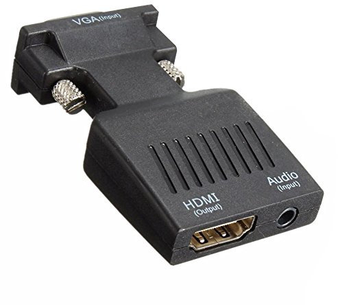 Josenidny Adaptateur convertisseur VGA mâle vers 1080p avec câble audio USB
