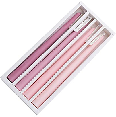 Abaodam Candele Profumate 4 Pz Profumata a Stelo Lungo Arredamento Della Casa Confezione Di Bastoncini Di Candelabro Candelabri Profumati Candele Nuziali Paraffina Semi Di Soia Romantico