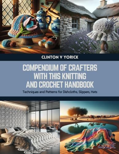Compendium of Crafters with this Knitting and Crochet Handbook: Techniques and Patterns for Dishcloths, Slippers, Hats