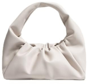 GERRIT Eine Umhängetasche, Unterarmtasche, Cloud-Tasche, große Kapazität, tragbare Korbtasche, echtes Leder, weich, luxuriös/152 (Color : Beige)