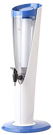 Dispensador de cerveza anding, torre de cerveza con barril de cerveza, dispensador de torre de bebidas transparente de 3 litros, fiesta con luces coloridas y tubo de hielo extraíble, fácil de limpiar,
