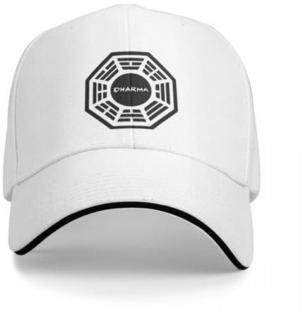 QFLLQLFF Dharma Initiative Logo Lost TV Show Berretto da Baseball Berretto da Baseball da Uomo Berretto da Tennis da Uomo da Donna