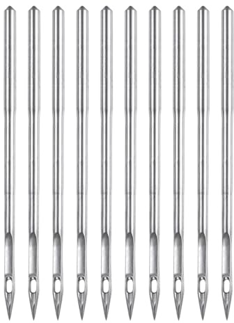QUARKZMAN 10uds Coser Máquina Agujas Tamaño 20/125 Rápido Costura Plancha Universal Regular Punto Máquina Agujas Bordado Costura Herramienta para Artesanías Bricolaje