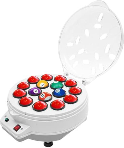 vinnyooc 220V 180W Nettoyeur de Boules de Piscine Polisseuse, Nettoyeur électrique de Boules de Billard, Automatique Polisseuse de Boules de Billard 1000RPM pour Set de Billard