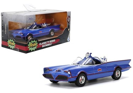 Jada Hollywood Rides 1966 Batman Batmobile - Die-cast Car with Opening Doors, 1:32 Scale, Ages 8+, Toy for Adults and Kids