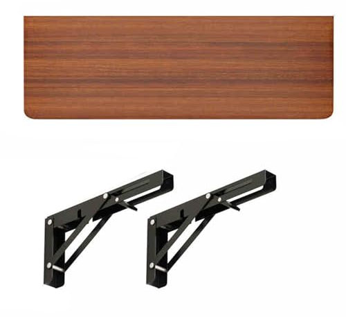 Klapptisch zur Wandmontage, für Waschküche und Heimbüro, Arbeitszimmer, Werkbank und Küchentisch, zusammenklappbarer Tisch (99,1 x 30,5 cm)