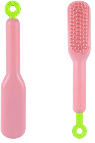 Einziehbare Welpenbürste, Klein Weiche Hundebürste Yorkie Bürste Sanft Welpenhaarbürste Hundebürste Fellpflege für Shih Tzu Maltipoo Kitty Kleines Kaninchen (Pink)