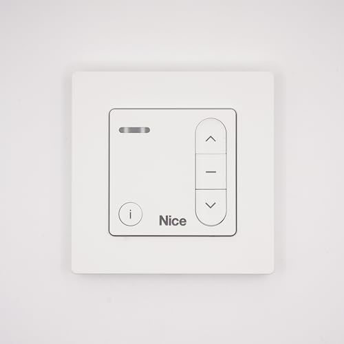 Nice Domì w1 Wandfernbedienung – Bidirektionaler Wandsender für Rollläden – Frequenz 433,92 MHz – 3 Tasten – ersetzt die alte Serie ERA W1