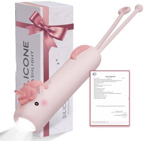 LOVERUIS Torcia LED Ricaricabile Campeggio Torcia Bambini (Torch unicorn)