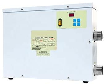 OUHFCASN 15KW Electric Pool Heat Pump High Efficiency Swimming Pool Heater For Residential Swimming Pool Water Spa Efficient Heating(9KW)