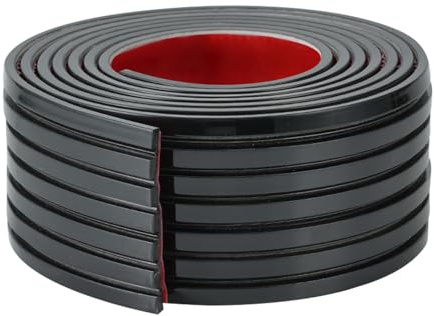 3D Wall Panel PVC Flexible Molding Trim Self Adhesive Wall Molding Panel Decorative Wall Trim Edging Strip for Background Wall,Mirror Frame,Cabinet,Tile Edge,Ceiling,3 Meters Black