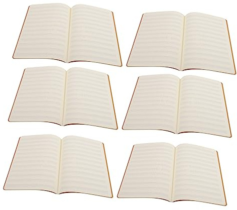 OSALADI 10stücke Zehn Gebundene Übungshefte Mit Linien Für Handschrifttraining Robuste Fadenheftung Flach Aufklappbar Runde Ecken Sicheres