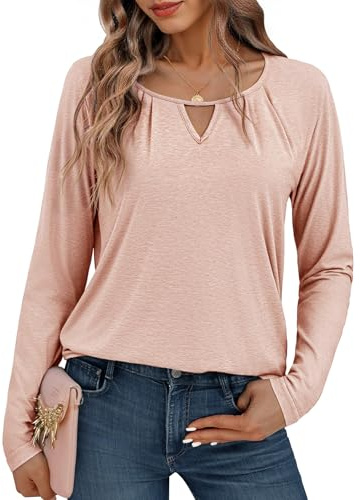 Gyabnw Maglia Donna Girocollo Maniche Lunghe a Treccia | Tessuto morbido, design lavorato, stile casual elegante, per autunno e uso quotidiano