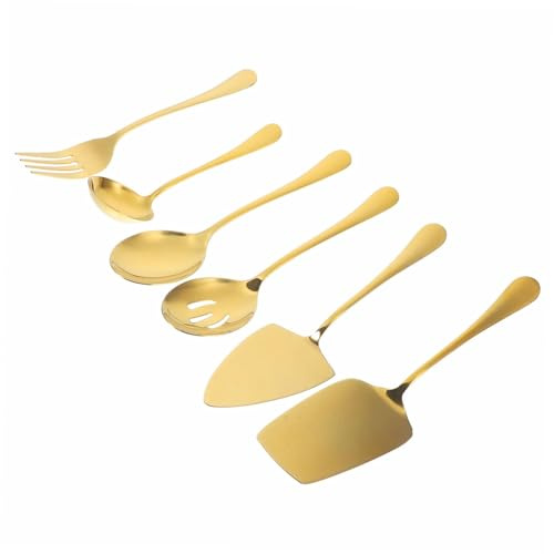 MOTHNUR Couverts Pour Service De Fête Comprenant Fourchette à Dessert Cuillère Et Spatule Pour Pâtisserie