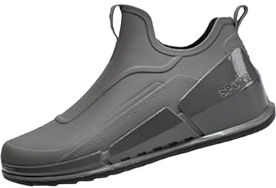 Generisch Stivali da pioggia alla moda, leggeri e comodi, in gomma da uomo, antiscivolo, impermeabili, antivento, resistenti all'abrasione, suola spessa, scarpe da trekking, per attività all'aria