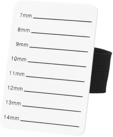 DECOMELODY Plateau Porte-cils Acrylique 7-14 Mm pour Extension de Cils Professionnel Blanc Usage Cosmétique Salon Maquillage