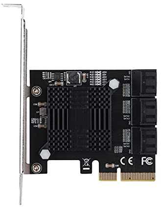 Expan-Karte, PCIe-Karte mit ASM-Chip, 5 III 6-Gbit/s-Ports, Expan-Karte für Desktop, schwere PCB-Karte für Festplatte und CD-Brenner