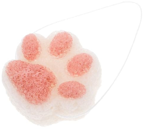 ERINGOGO Spugna da Bagno Soffice e Densa a Forma di Zampa di Gatto Conveniente per Bagno lo Sfregamento della Schiena in Poliuretano Idrofilo per Viso e Corpo per Ragazzo Ragazza