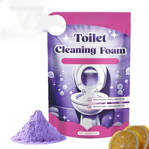 Fizzclean Foam Toilet Cleaner, Instant Action Foam For Clean Toilet, Foaming Toilets Cleaner & Descaler, Touch Free Foaming Toilets Cleaning Powders, Toil/et Limescale Remover Heavy Duty (1)