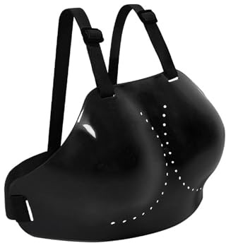 JEATHA Fencing Chest Protector, Sports Chest Guard for Foil Epee Saber, Women Plastic Plastron Black Medium