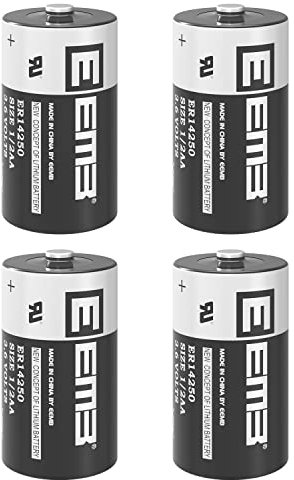 EEMB Pile ER14250 1/2AA 3,6V Lithium Battery Li-SOCL₂ Batterie Non Rechargeable XL-050F SB-AA02 LS14250 TL-5902 TL-2150 pour Collier de Chien Dogwatch/systèmes de sécurité familiale (4)