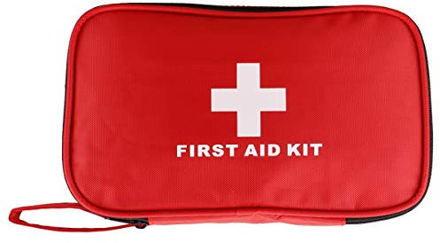 AOUTACC Trousse de Premiers Secours Vides en Nylon, Sac de Premiers Soins Compact et léger pour l'urgence à la Maison, Bureau, Voiture, Plein air, Bateau, Camping, randonnée (Sac Seulement)