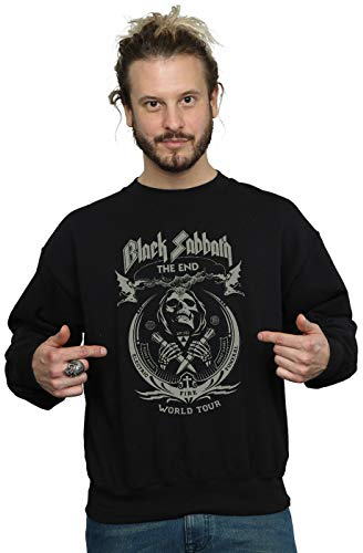 Absolute Cult Official Licensed Black Sabbath The End World Tour Adults' Sweatshirt - Bold Graphic Print, Comfortable Fit UK - Machine Washable - Officially Licensed - Unisex