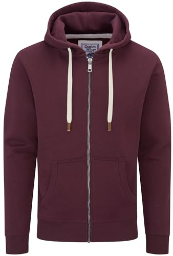 Charles Wilson Original-Kapuzenpullover mit Reißverschluss (Medium, Port (0819))