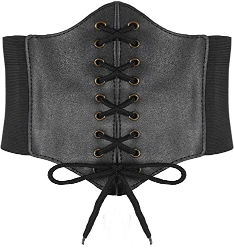 Hoerev Damen Mädchen Elastisch Breites Band Elastisch Gebunden Waspie Korsett Taille Gürtel Bustiers Korsetts