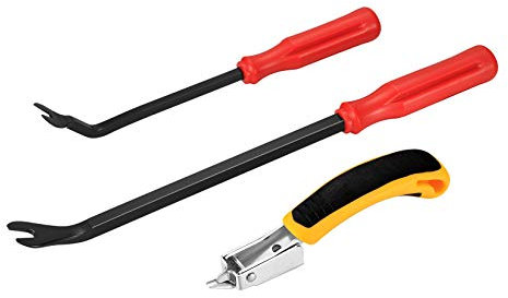 3 Stück Klammerentferner mit Tack Abzieher Werkzeug, Polster Konstruktion Nagelzieher Entferner Werkzeug, Polster Heavy Duty Entklammerer