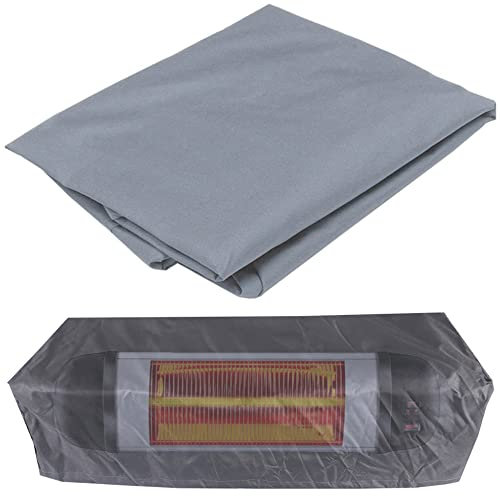 Wall-Mounted Patio Heater Cover Skyour Waterproof Dustproof Electric Infrared Heater Protector Dust Covers Fit for Indoor Outdoor Garage Backyard Hanging Heaters (Gray)