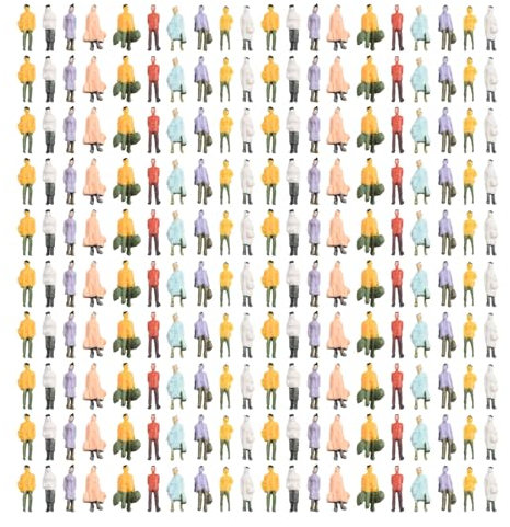 200Pcs Persone Figure 1:87 Scala Mini Modello Treni Architettonico Persone Figure Piccole Persone Scene in Miniatura