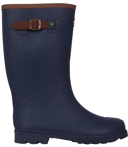 Gelert Womens Fur Welly Boot Wellington Navy 5 (38)