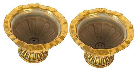 TOPBATHY Large Urn Vase for Wedding Retro Roman Style Decorative Flower Pot Centerpiece for 2pcs Set