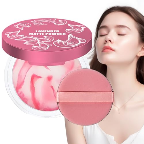 Chaies Poudre Matifiante Contrôle Séborrhée,Poudre Compacte Anti-Brillance | Base Léger Résistante À L'eau Couverture Intégrale Pour Cernes - Cosmétiques Femme Voyage Quotidien
