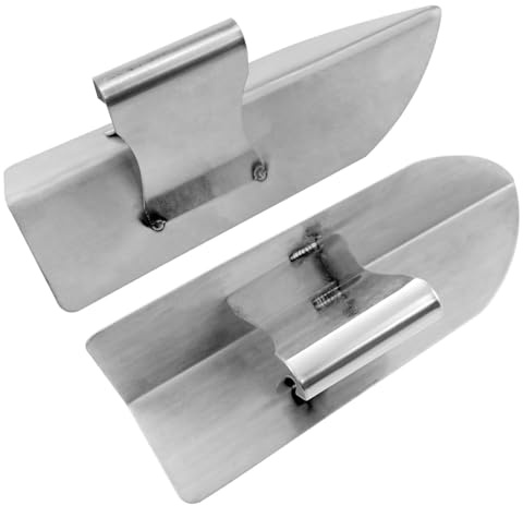 FINBe stainless steel plastering trowel, gypsum inner and outer corner trowel, 90-degree right-angle gypsum corner trowel, concave corner trowel and concave corner trowel 2pcs (Yin and Yang angles)