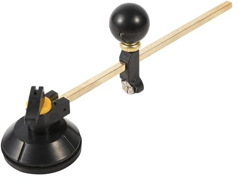 UPALDHOU Adjustable Glass Circle Cutter with Clear-Cut Scales, for Hobbyists and Professionals, 40cm Max. Circle Dia, Rubber and Aluminum